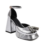 Women's High-Heeled Shoes With Breathable Lining Ultra-High Thick Heel Platform Sandals